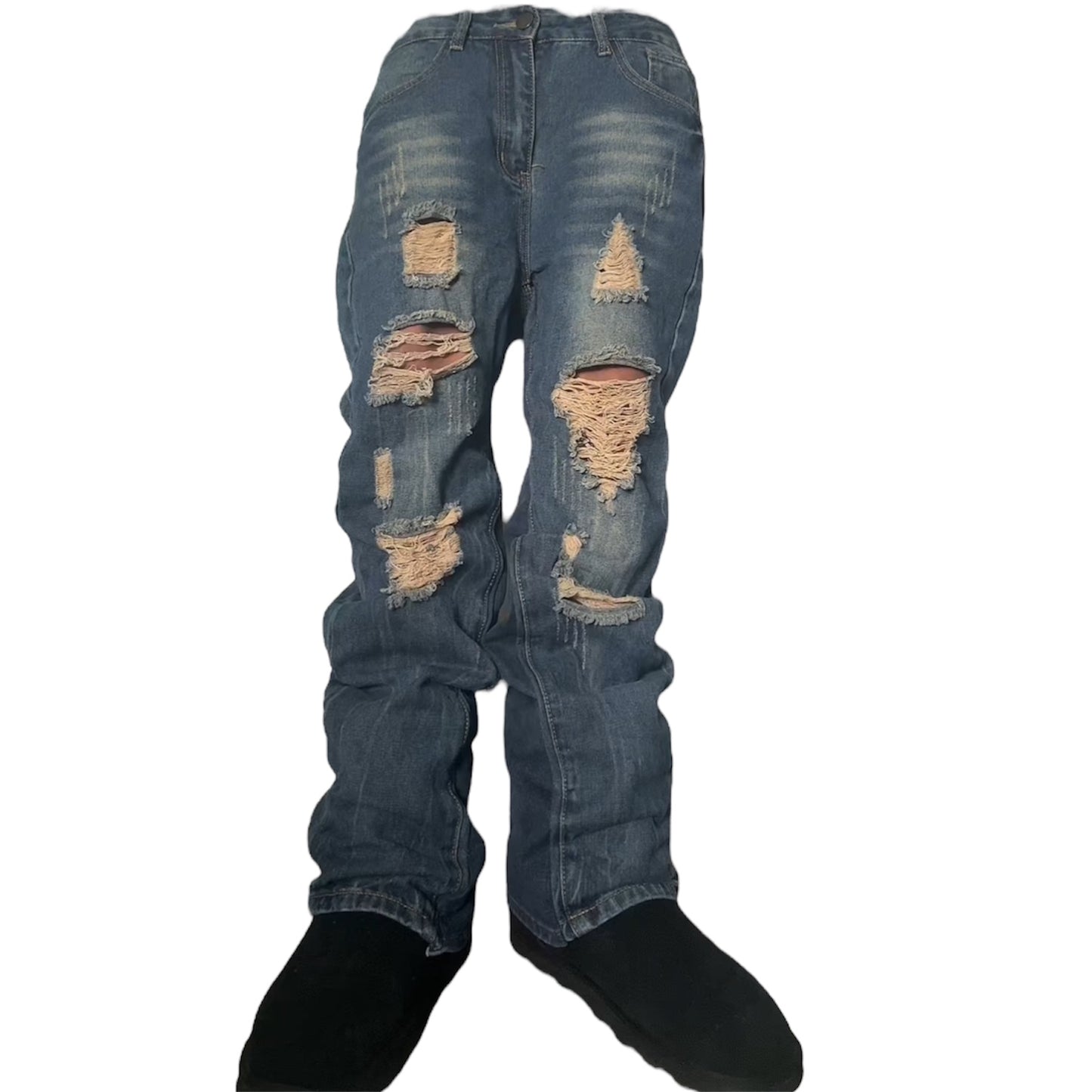 Distressed Sunwash Flares (30x30)