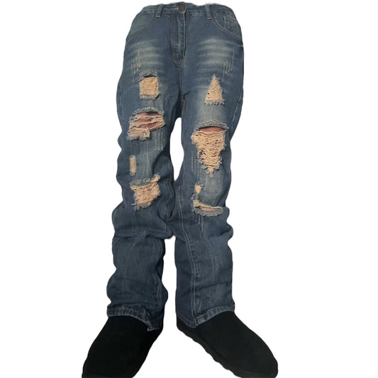 Distressed Sunwash Flares (30x30)